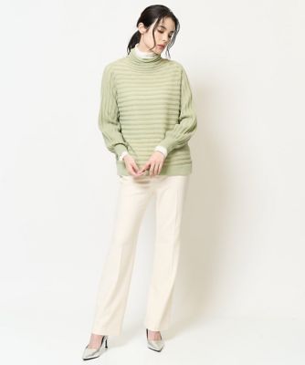 編み柄デザインプルオーバーニット