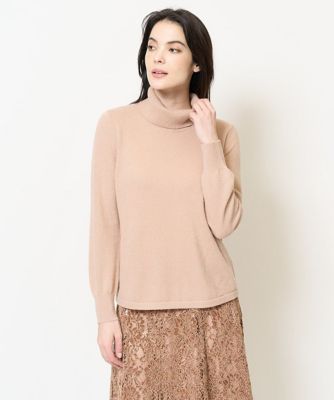 【SALE】CHRISTIAN AUJARD (Women)/クリスチャン オジャール [アンサンブル対応]ラメタートルニット ピンク01 トップス【三越伊勢丹/公式】