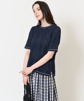 ラメデザインサマーニット