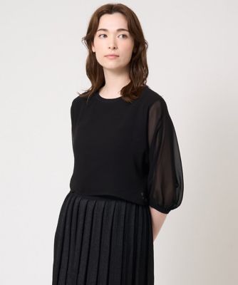 シフォンドッキングニット