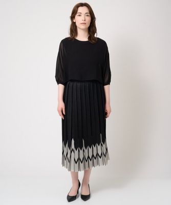 シフォンドッキングニット