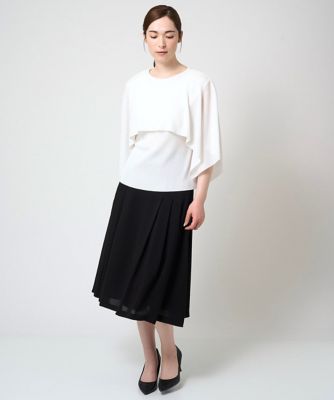 ケープ風デザインニット