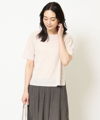 【SALE】CHRISTIAN AUJARD (Women)/クリスチャン オジャール [アンサンブル対応]ドライタッチニットトップス ベージュ82 【三越伊勢丹/公式】