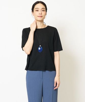 【SALE】CHRISTIAN AUJARD (Women)/クリスチャン オジャール [アンサンブル対応]ドライタッチニットトップス ブラック94 【三越伊勢丹/公式】