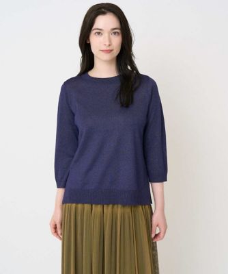 クリスチャンオジャール タートルネックワンピース 半袖 ラメ ウール混 【9T】 クリスチャンオジャール タートルネックワンピース 半袖 ラメ