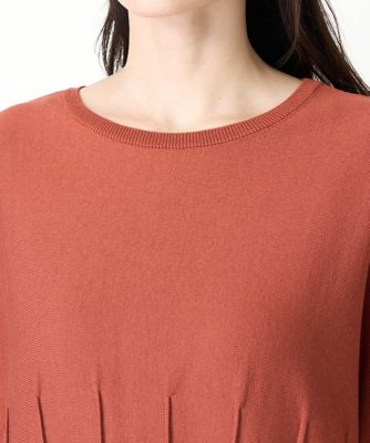 ［ドライタッチ］フレンチスリーブニット