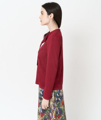 アンサンブル対応］メッシュ柄ボウタイニット | CHRISTIAN AUJARD