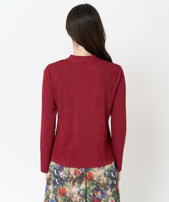 アンサンブル対応］メッシュ柄ボウタイニット | CHRISTIAN AUJARD