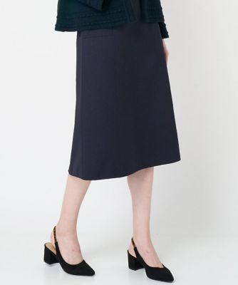 【SALE】CHRISTIAN AUJARD (Women)/クリスチャン オジャール [セットアップ対応]Aラインスカート ネイビー57 ひざ丈スカート【三越伊勢丹/公式】
