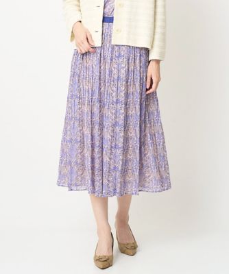 ＜CHRISTIAN AUJARD (Women)＞［セットアップ対応］オーナメントプリントスカート