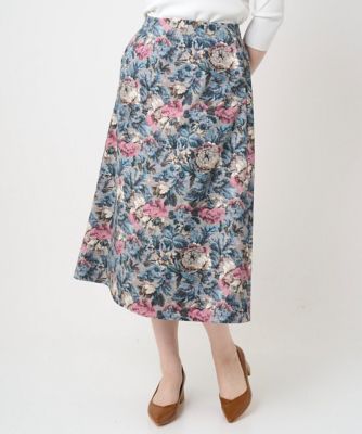 セットアップ対応］ゴブランフラワープリントスカート | CHRISTIAN