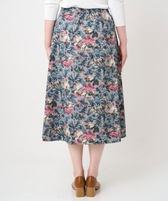 セットアップ対応］ゴブランフラワープリントスカート | CHRISTIAN