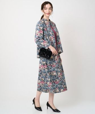 セットアップ対応］ゴブランフラワープリントスカート | CHRISTIAN