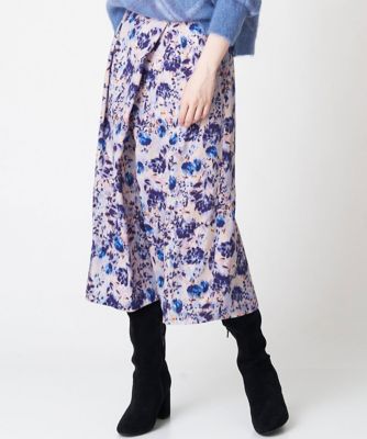 ＜CHRISTIAN AUJARD (Women)＞［セットアップ対応］フラワープリントスカート