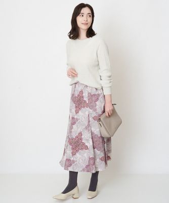 クラシカルペイズリープリントスカート
