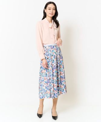 ［セットアップ対応］フラワープリントスカート