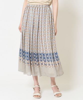 ジオメトリックチェーンプリントスカート