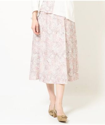 【SALE】CHRISTIAN AUJARD (Women)/クリスチャン オジャール [セットアップ対応]モダン更紗プリントスカート ピンク01 ロングスカート【三越伊勢丹/公式】