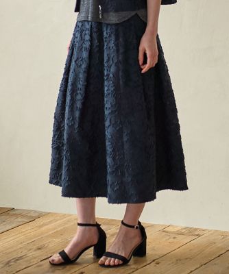 ＜CHRISTIAN AUJARD (Women)＞［セットアップ対応］フラワーカットジャカードスカート