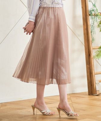 ＜CHRISTIAN AUJARD (Women)＞ブライトオーガンジープリーツスカート