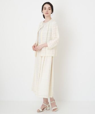 シアーチェックAラインスカート | CHRISTIAN AUJARD (Women