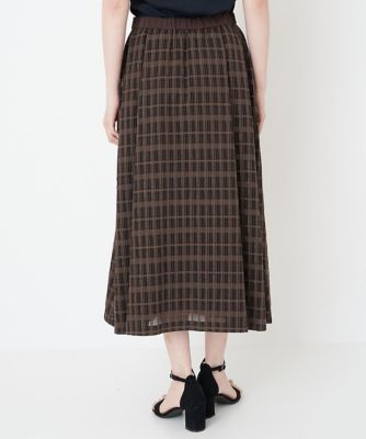 クリスチャンオジャール（christianaujard）/[セットアップ対応]シアーチェックAラインスカート シアーチェックAラインスカート | CHRISTIAN AUJARD (Women
