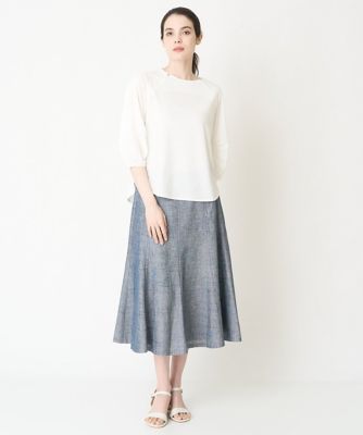 ［セットアップ対応］シャンブレーツィードスカート