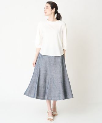 ［セットアップ対応］シャンブレーツィードスカート