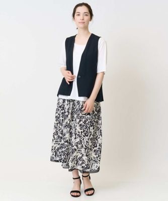 セットアップ対応］フラワープリントスカート | CHRISTIAN AUJARD