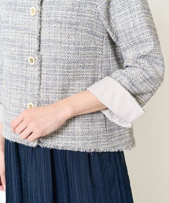 ［セットアップ対応］シャイニーツィードジャケット