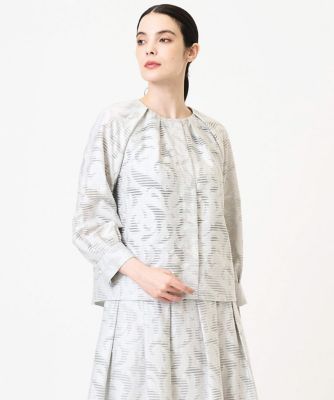 ＜CHRISTIAN AUJARD (Women)＞［セットアップ対応］ジャカードノーカラージャケット