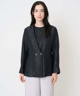 かぐれ　27,500円 テーラードジャケット　スミクロ カラミ織りテーラードジャケット | CHRISTIAN AUJARD (Women