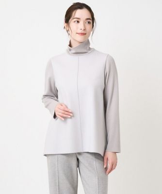 CHRISTIAN AUJARD (Women)/クリスチャン オジャール タートルネックジャージートップス 91ライトグレー 【三越伊勢丹/公式】