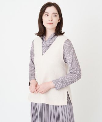 Ｖネックレイヤードカットソー