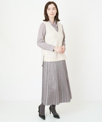 Ｖネックレイヤードカットソー