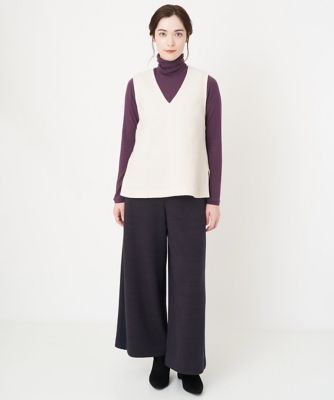 Ｖネックレイヤードカットソー