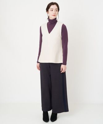 Ｖネックレイヤードカットソー