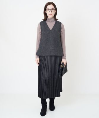 Ｖネックレイヤードカットソー