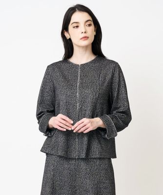 ＜CHRISTIAN AUJARD (Women)＞［セットアップ対応］ラメジャージー羽織り