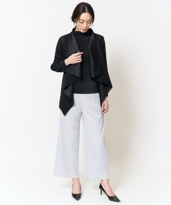 ［軽い・保温性・セットアップ対応］プリーツデザインカットソー