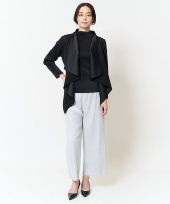 ［軽い・保温性・セットアップ対応］プリーツデザインカットソー