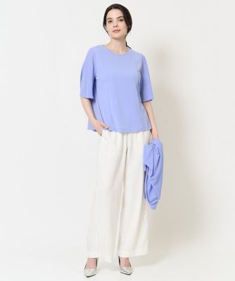 ［接触冷感・吸汗速乾性／アンサンブル対応］フレアスリーブカットソー