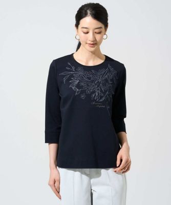 ＜CHRISTIAN AUJARD (Women)＞フラワー刺繍カットソー