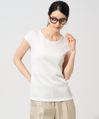 ＜CHRISTIAN AUJARD (Women)＞フレンチスリーブリブカットソー