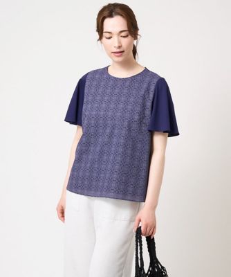 ＜CHRISTIAN AUJARD (Women)＞［接触冷感］ドッキングデザインカットソー