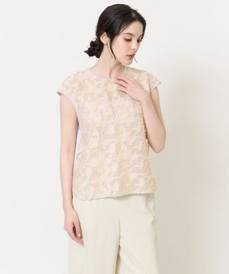 ＜CHRISTIAN AUJARD (Women)＞カットジャガードトップス