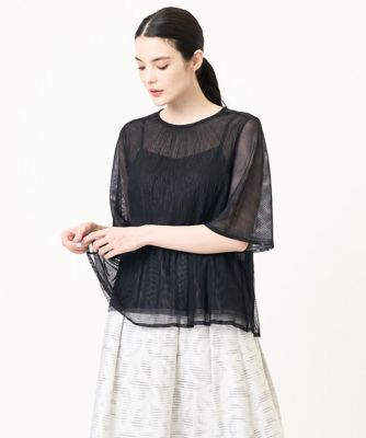 ＜CHRISTIAN AUJARD (Women)＞［セットアップ対応］プリーツチュールトップス