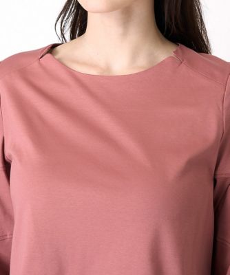 ［ドライタッチ］袖コンシャスカットソー