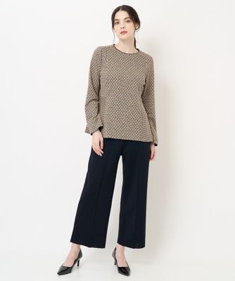 ウエストゴムニットパンツ