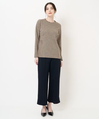 ウエストゴムニットパンツ